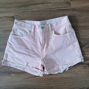 Lucky Brand Relaxed High Rise Pink Jean Shorts